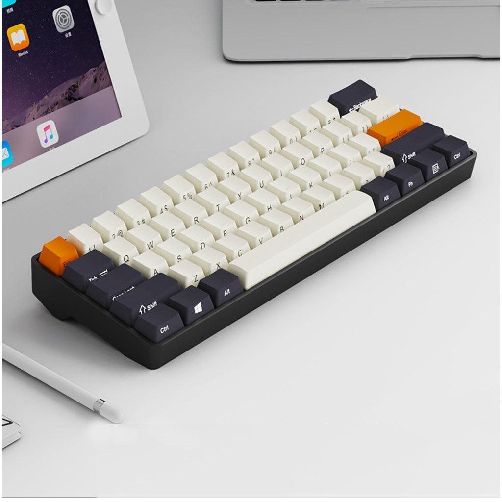 RK Royal Kludge RK61 60% Mechanical Keyboard Black Orange - CozyDev