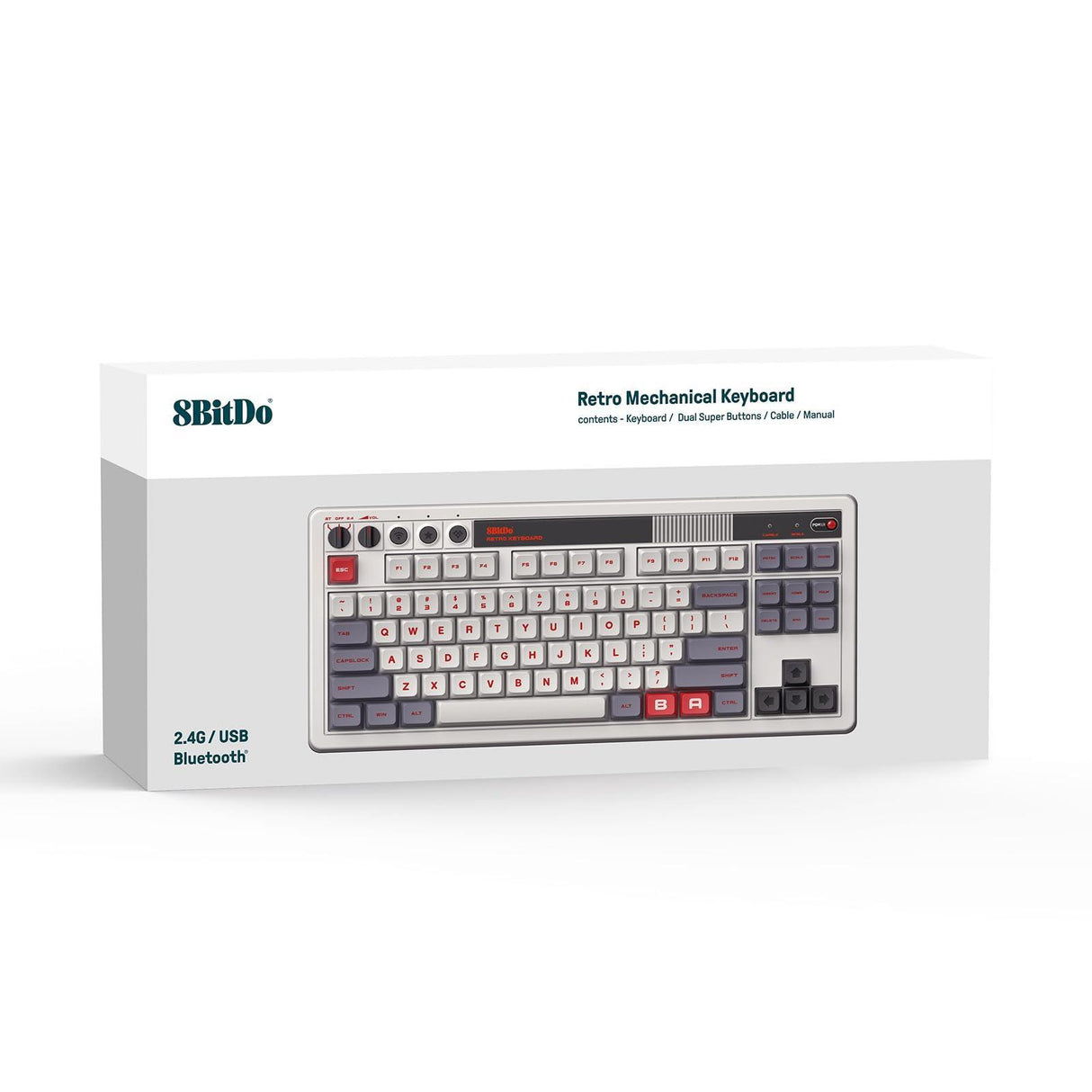8BitDo Retro Hot Swappable Mechanical Gaming Keyboard - CozyDev