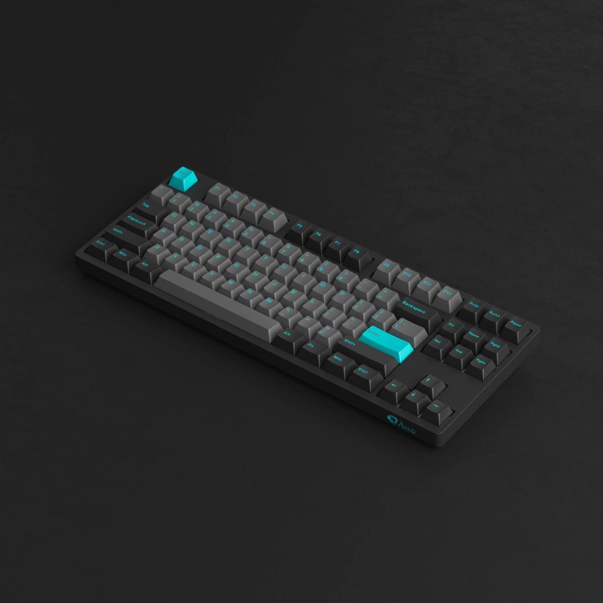 AKKO 3087 Plus Black & Cyan Mechanical Gaming Keyboard - CozyDev