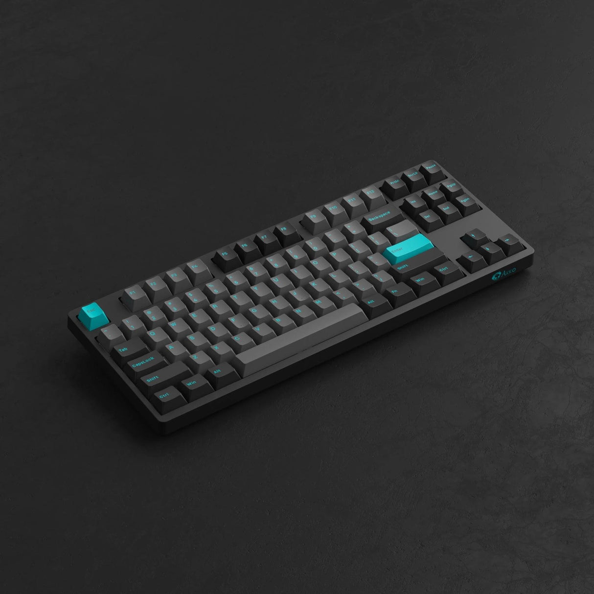AKKO 3087 Plus Black & Cyan Mechanical Gaming Keyboard - CozyDev