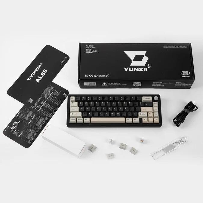 YUNZII AL66 Knob CNC Aluminum Wireless Mechanical Keyboard - CozyDev