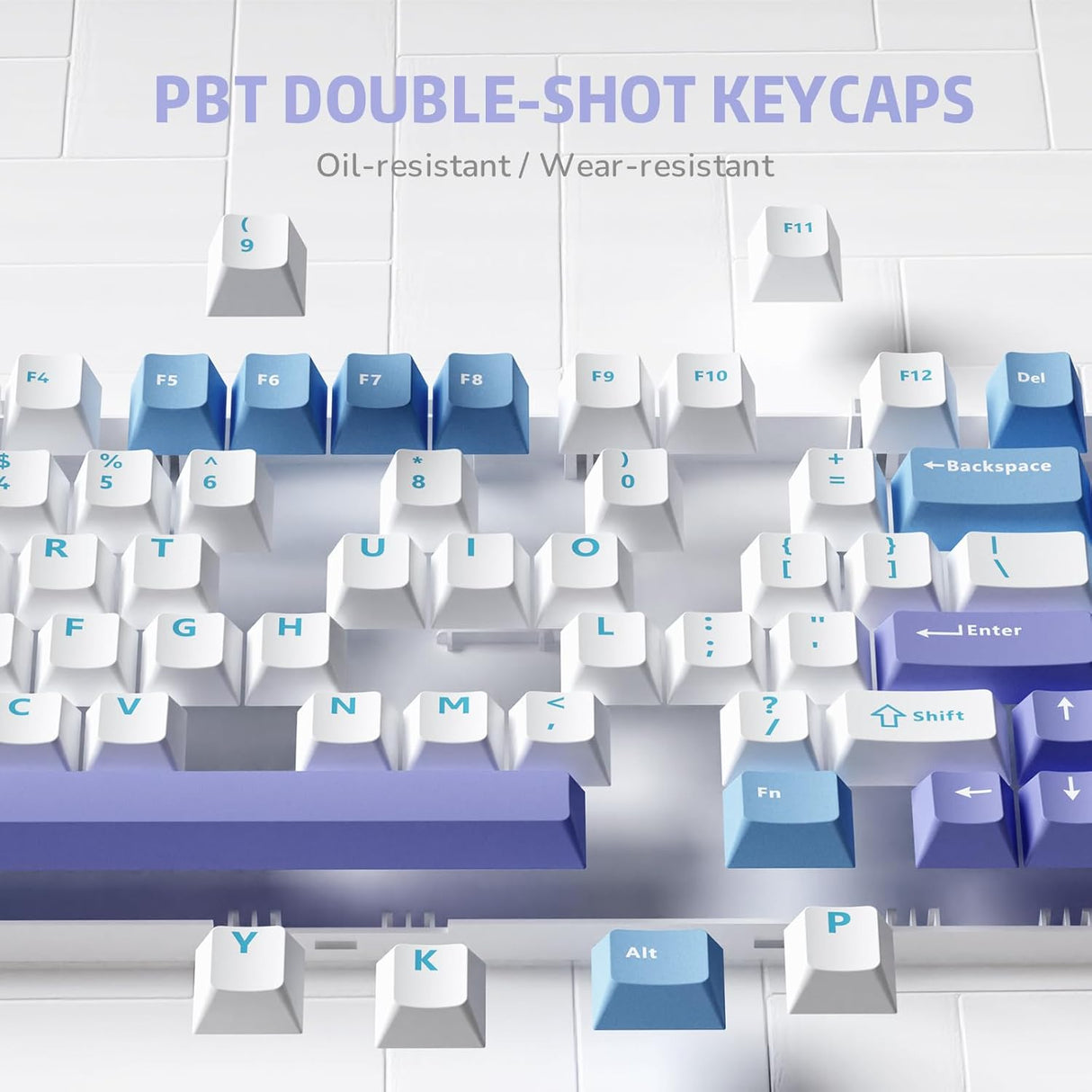 RK ROYAL KLUDGE R75 Tri-Mode Hot Swappable Mechanical Gaming Keyboard - Misty Rain Switch