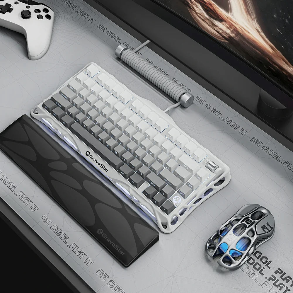 GravaStar Mercury K1 Wireless RGB Gaming Mechanical Keyboard