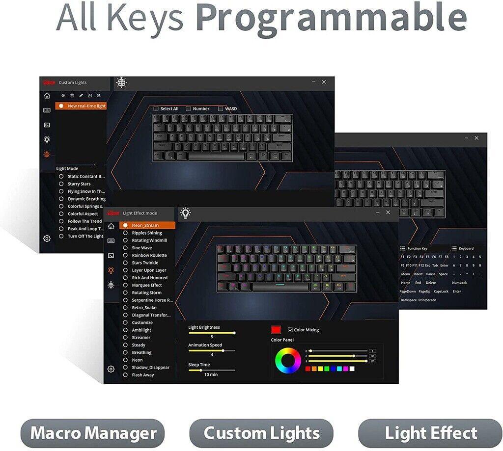 RK Royal Kludge RK61 60% Mechanical Keyboard - CozyDev