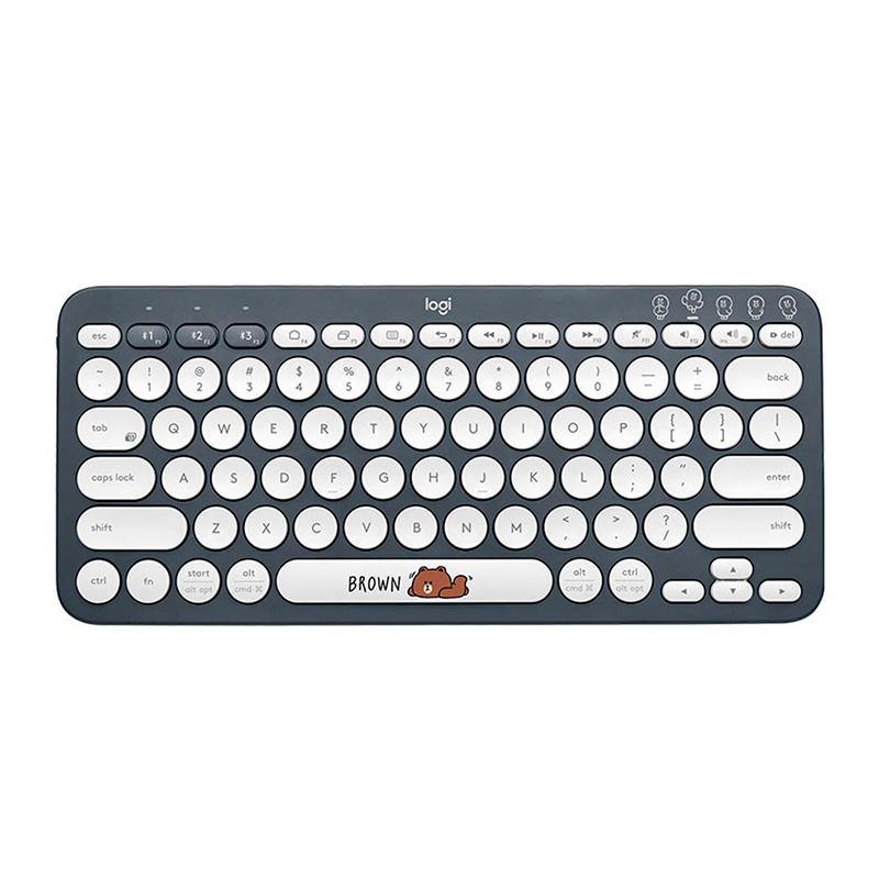Logitech Multi Device Bluetooth Keyboard K380 Brown Bear CozyDev