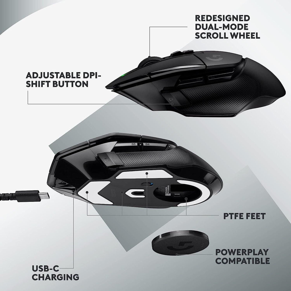 Logitech G502 X Lightspeed Wireless Gaming Mouse - CozyDev