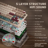 ILovbee B87 Mechanical Keyboard Tri-mode Mechanical Keyboard
