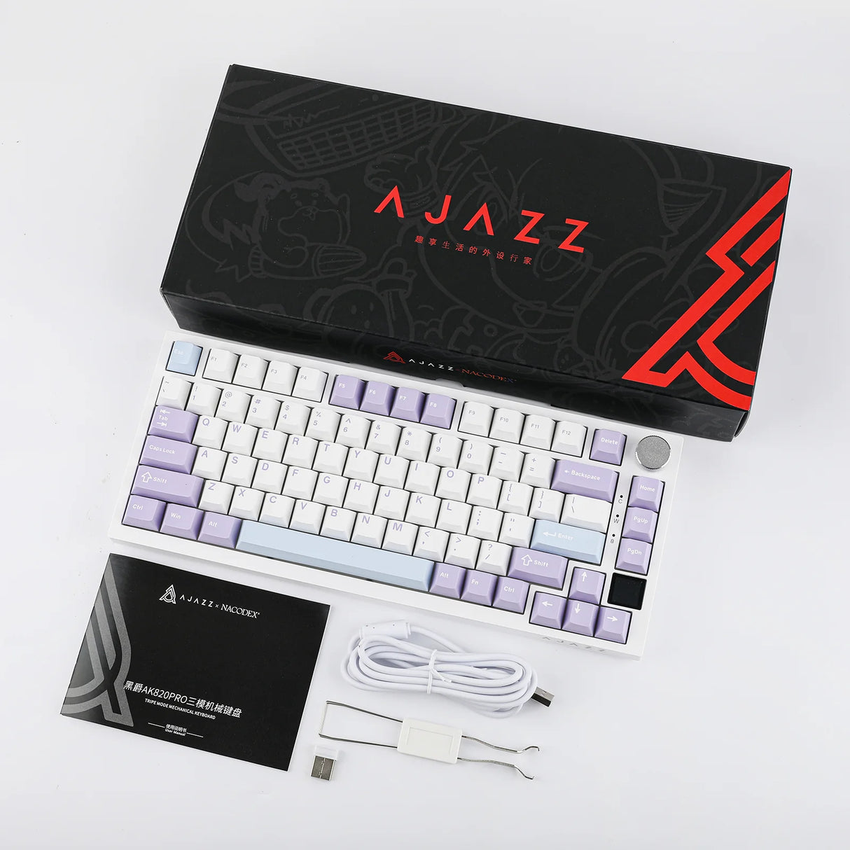 EPOMAKER AJAZZ AK820 Pro 75% Tri-mode Gasket Mechanical Keyboard