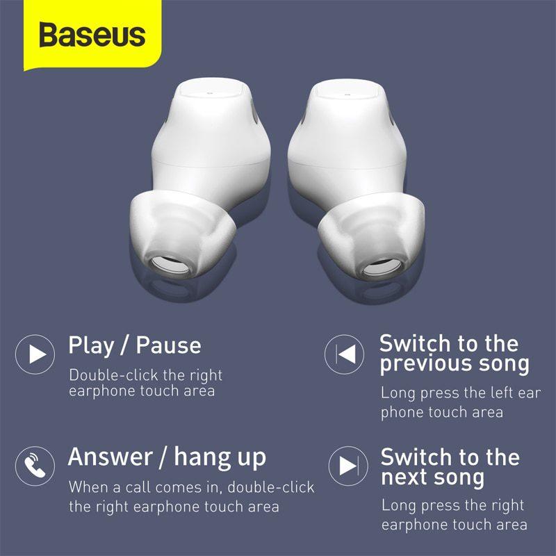 Baseus WM01 Encok Bluetooth TWS Wireless Earphones - CozyDev