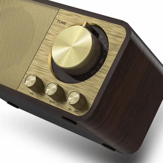 Vintage Wood JY-66 Stereo Bluetooth Speaker - CozyDev