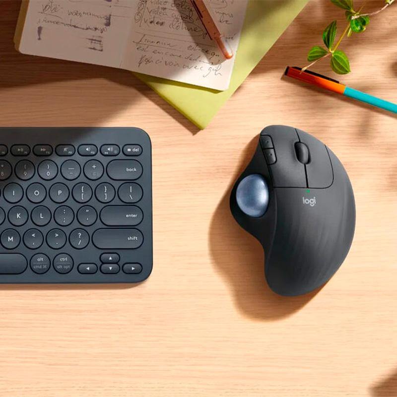 Logitech ERGO M575 Bluetooth + 2.4Ghz Unifying Wireless Trackball - Graphite - CozyDev