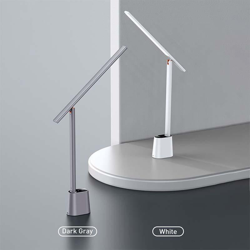 Baseus LED Table Desk Foldable Lamp Bright Bedside Office Study Rechar ...